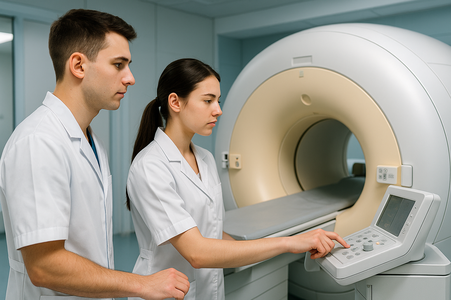 放射線技師CT操作風景